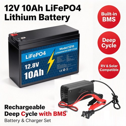 12v 10ah lifepo4 lithium - 12v,