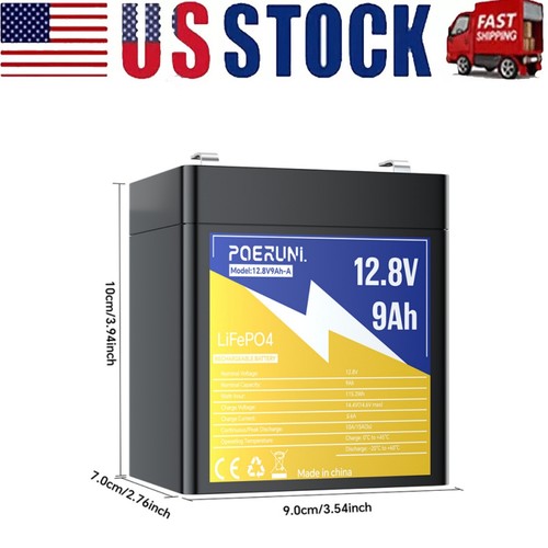 12v lifepo4 battery 9ah - 12v,