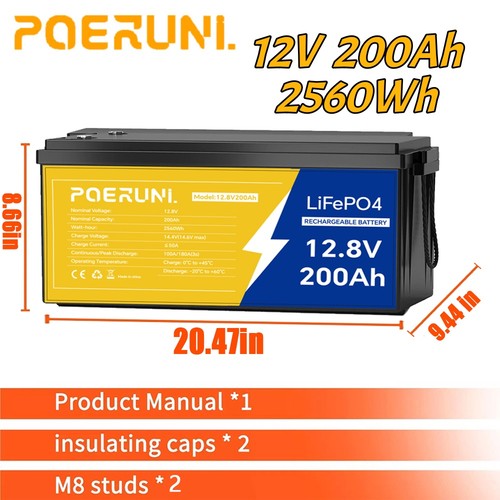12v 200ah lifepo4 lithium - 12v,